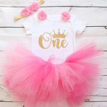 将图片加载到图库查看器，Modern New Tutu Dress Toddler Girls 1st Birthday Party Outfits Princess Costumes for 12 months Girls
