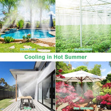 将图片加载到图库查看器，Patio Misting Cooling Water Fog Sprayer System For Greenhouse Garden Flowers Plant Waterring Irrigation Nebulizer Sprinkler
