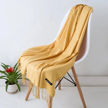 Load image into Gallery viewer, 2022 Tassel Women’s Scarf – Designer Shawl, Wrap &amp; Hijab Pashmina
