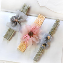 Load image into Gallery viewer, Luxury Modern Baby Headband Crown Flower Bows Hairband Baby Girl Headbands Newborn Hair Accessories Elastic Baby Hair Band

