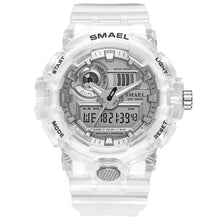 将图片加载到图库查看器，Sport Digital Watch for Men and Woman With Luminous Dual Time Waterproof 5 Bar Modern Men's Military Wristwatch WIth Night Mode

