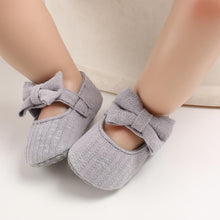 将图片加载到图库查看器，Baby Girls First Walkers Bow Knot Solid Soft Shoe Footwear For Baby Girl Breathable Shoes
