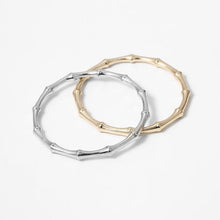 Load image into Gallery viewer, Luxury Modern New Gold Color Metal Chain Link Creative Bamboo Bracelet Bangle 2020 New Fashion Punk Bangle Bracelet Women Set
