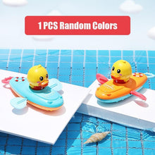 Load image into Gallery viewer, Cartoon Baby Bath Toys Animal Pull Duck Classic Baby Water toy Infant Early Education Bathroom Beach Swiming Toy For Kids
