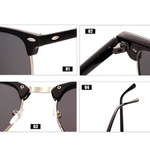 Load image into Gallery viewer, Luxury Popular  Famous Retro Semi-Rimless Brand Designer Sunglasses For Women and Men Polarized Classic Oculos De Sol Gafas Retro EyeglassesWith UV400  Sunglasses
