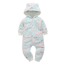 Load image into Gallery viewer, Modern High Quality Newborn Infant Baby Clothes Fleece Jumpsuit Boys Romper Hooded Jumpsuit Bear For Kids
