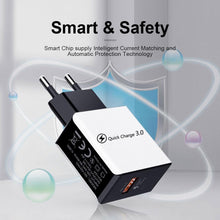 Load image into Gallery viewer, Fast Universal Portable Quick Charge 3.0 4.0 USB Charger 5V 3A Fast Charging Adapter Lightweight Mobile Phone Charger
