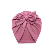 Load image into Gallery viewer, Luxury Modern Baby Headband Hat Bowknot Print Cotton Stretchy Turban Headband Infant Head Wrap Beanie Hat  For Babies and Kids
