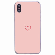 将图片加载到图库查看器，Cute Hearts Pattern Slim Thin Soft Shockproof Silicone Protective Case Case For Iphone 11 Case Cover Silicone Soft Cover For Iphone 5 5s Se 2020 6s 7 8 Plus Xs 11 Pro Max X Xr
