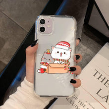 Load image into Gallery viewer, Cat Phone Case For Iphone 11 12 13 Mini Pro Xs Max 8 7 6 6s Plus X 5s Se 2020 Xr Case Polycarbonate Printed Colorful Design Silicone Phone Case
