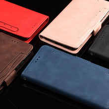 将图片加载到图库查看器，Wallet Cases For iPhone XR Case Magnetic Closure Flip Cover For iPhone X XS Max Leather Card Photo Holder Phone Bags PU Leather Flip Case Cover Stand Pocket for iPhone
