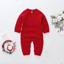 将图片加载到图库查看器，0-24M Newborn Baby Boy Girl Rompers Christmas Costumes Long Sleeve Red Santa Claus Jumpsuit For Kids
