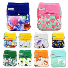将图片加载到图库查看器，Baby Pocket Cloth Diaper Suede Cloth Inner Washable Reusable Eco-Friendly Nappies Cover Wrap In Modern Elegant Deisgn For Baby
