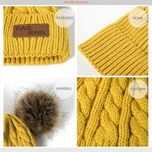 Load image into Gallery viewer, Luxury Baby Hat Pompon Hat Knitted Cute Cap For Girls &amp; Boys Casual Solid Color Girls Baby Style In Great New Modern Trend Design
