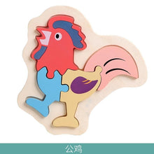 将图片加载到图库查看器，Wooden Children Colorful Animal Stevvex Puzzle for Toddler Creative Puzzle Early Educational Toys for Boys and Girls 2-4
