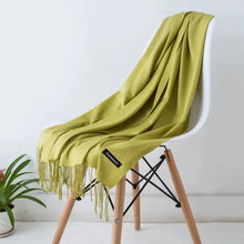 Load image into Gallery viewer, 2022 Tassel Women’s Scarf – Designer Shawl, Wrap &amp; Hijab Pashmina
