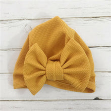 Load image into Gallery viewer, Elegant Winter Autumn Baby Girls Hat Big Bow Cotton Wool Knitted Thick Warm Baby Hat For Girls
