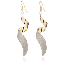 将图片加载到图库查看器，Korean Women's Dangle Charm Earrings Jewelry Stainless Steel Long Peculiar Earrings 2023 Luxury Design Trending for Girls
