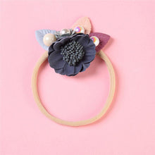 将图片加载到图库查看器，Modern Fashion Floral Headband Newborn Baby Elastic Hairbands Pearl Fresh Style Bow Knot For Girls
