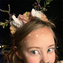 Load image into Gallery viewer, Luxury Christmas Antler Baby Girl Headbands Hair Accessories Xmas Deer Ear Flower Crown Hairband for Newborn Baby

