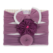 Load image into Gallery viewer, Fashion Baby Nylon Bow Headband Newborn Bowknot Round Ball Head wrap Flower Turban Girls Hair Bands Bow For Kids
