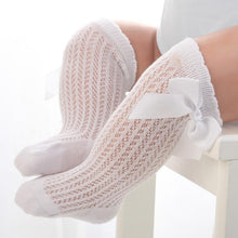 Load image into Gallery viewer, Princess Cute Baby Knee High Stylish Cotton Bow Soft Comfortable Socks Flexible Breathable Sock For Baby Girls
