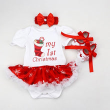 将图片加载到图库查看器，Christmas Dress Party Baby Clothes Girl Set Toddler Infant Outfit Newborns Girls Clothing
