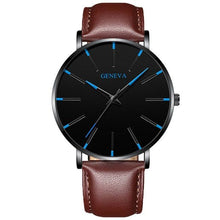 将图片加载到图库查看器，Minimalist Men's Fashion Ultra Thin Watch Simple Men Business Stainless Steel Mesh Belt Quartz Watch Relogio Masculino
