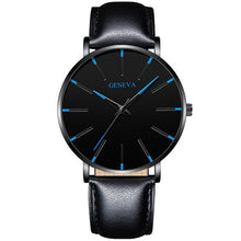 将图片加载到图库查看器，Minimalist Men's Fashion Ultra Thin Watch Simple Men Business Stainless Steel Mesh Belt Quartz Watch Relogio Masculino
