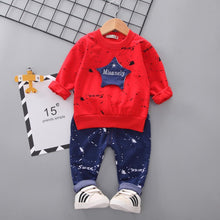 Load image into Gallery viewer, Modern Elegant Luxury Baby Boys Costume Star Camouflage Tracksuit Tops Pants 2PCS
