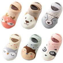 将图片加载到图库查看器，Luxury Modern Baby Socks Infant Walk Socks Toddler Floor Non-slip Cute Cotton Shoes 6 Colors Polyester Socks For Kids
