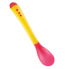 Load image into Gallery viewer, 4 Color Advanced Silicone  Feeding Spoon  Temperature Sensing Weaning Soft Head  Spoons for 4-24 Months Baby And Spoon and Bowl Set
