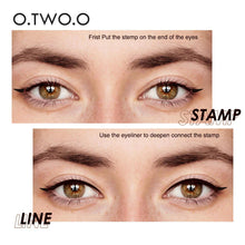Load image into Gallery viewer, O.TWO.O Black Eyeliner Stamp Pen Waterproof Fast Dry Eye Liner
