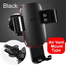 Load image into Gallery viewer, 360 Degree Rotation Car Phone Holder For Car Air Vent / CD Slot Mount Phone Holder Stand Metal Gravity Mobile Phone Holder
