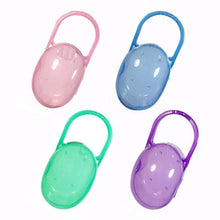 Load image into Gallery viewer, Color Pacifier Baby Solid Box Soother Container Holder Box Travel Storage Case Safe Holder Pacifier For Kids
