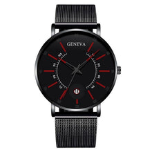 Load image into Gallery viewer, Men Watches Luxury Fashion Mens Business Watch Ultra Thin Stainless Steel Mesh Belt Quartz Wrist Watch For Men's and Boys
