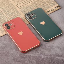 Load image into Gallery viewer, Elegant Women Phone Case For iPhone 13 14 Pro Camera Lens Protection For iPhone 12 11 Pro Max 14Plus Shockproof Case Luxurious Bumper Cute Pattern Women Girls Soft Silicone Shockproof Camera Case
