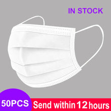 Load image into Gallery viewer, 3-Layer Disposable Mouth Mask – Anti-Dust Face Mask with Ear Loops
