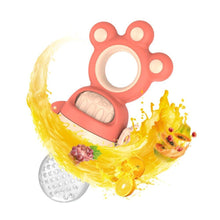将图片加载到图库查看器，Modern Rotary Seal Non Slip Home Safe Baby Fruit Feeder Pacifier Fresh Food Bite Bag Soft Silicone Teething Toy For baby and Kids
