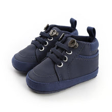 Load image into Gallery viewer, Warm Infant Baby First Walkers Soft Sole Newborn Leather High Top Non-slip Shoes Sneaker Baby Shoes
