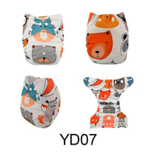 将图片加载到图库查看器，ModernLuxury Printed Baby Cloth Diaper Reusable Cloth Nappy Snap Adjustable Pocket Diaper Nappies For Baby Kids
