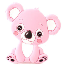 Load image into Gallery viewer, 2pcs Cartoon Baby Teether Animal Silicone Teether Raccoon Elephant Koala Giraffe  Baby Teething Toys Accessories Perfect Toy For Kids
