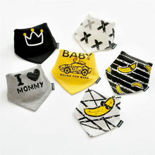 Load image into Gallery viewer, 2 Pcs Baby Bibs Bandana Cotton Double Layers Drool Bib For Boys And Girls Triangle Bibs Infant Towel
