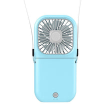 Load image into Gallery viewer, Portable Air Conditioner Hanging Neck Fan With 3000mAh Power Bank Mini Folding USB Handheld Desk Air Cooler Fan Personal Foldable USB Rechargeable Fan Operated for Home Office Outdoor Travel
