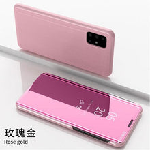 Load image into Gallery viewer, Smart Flip Phone Case For iPhone X XR XS 5 5S SE 7 8 6 6S Plus 11 12 13 Mini Pro Max 2020 Mirror Window Standing Holder Cover  Mirror Screen Smart Plating Case 360 Full Body Ultra Thin Intelligent Protective Case
