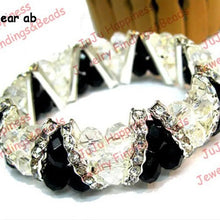 Load image into Gallery viewer, Fashion Handmade FACETED CRYSTAL GLASS ELASTIC Women's Beads Jewelry Bracelet gcb1040
