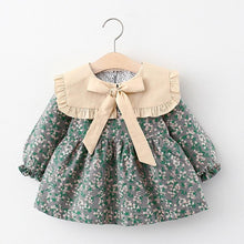将图片加载到图库查看器，Toddler  Baby Girls  Dress Autumn Long Sleeve Kids Bow Princess Collar Dresses Costume
