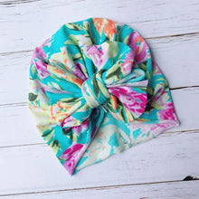 Load image into Gallery viewer, Cute Baby Hat Toddler Kids Soft Cotton Turban Beanies Hat Boy Girl Floral Bowknot Head Wraps

