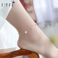 Load image into Gallery viewer, Hot Sale Fashion 925 Sterling Silver Anklet Chain Hollow Ball Pendant Anklets Bracelet Chain For Women's Wedding Jewelry Gift
