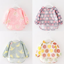 将图片加载到图库查看器，Modern Luxury NEW Baby Cute Cartoon Waterproof Long Sleeve Apron Baby  Feeding Bib for Children Baby and Kids
